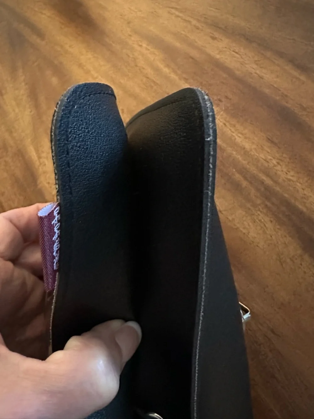 Black KKBag Crossbody Phone Bag - Minimal Leather Pouch